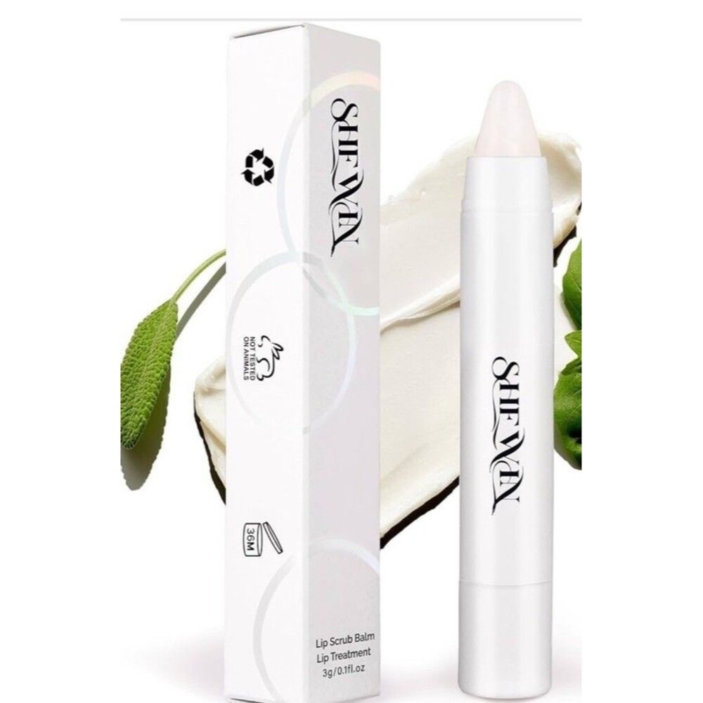Sugar Lip Scrub Exfoliator 3-in-1 Lip Therapy Hydrating Lip Balm for Soft Peach